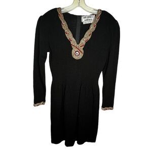 Vintage Don Sayres for Wellmore Beaded‎ Sweater Dress